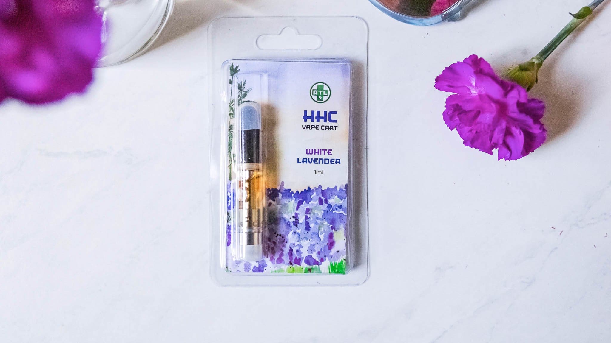 White Lavender HHC Vape Cart 1ml