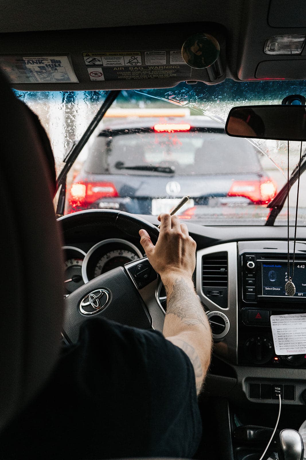 Enjoying Delta 8 Products while driving