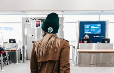 A Lady Wearing ATLRx Cap