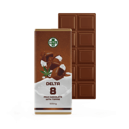 ATLRx Milk Chocolate with Toffee Delta 8 Bars 500mg