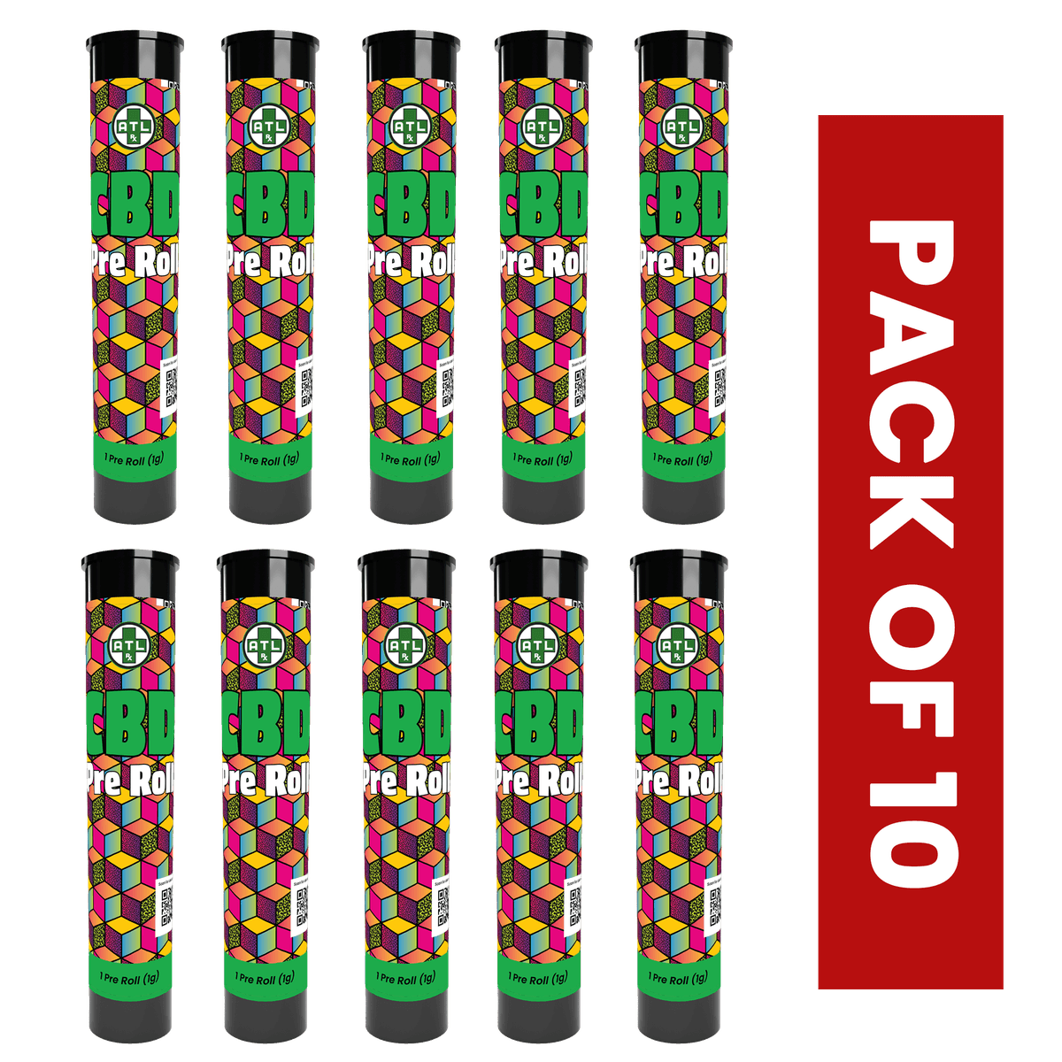 Bubba Kush- CBD Pre Roll 10 Pack
