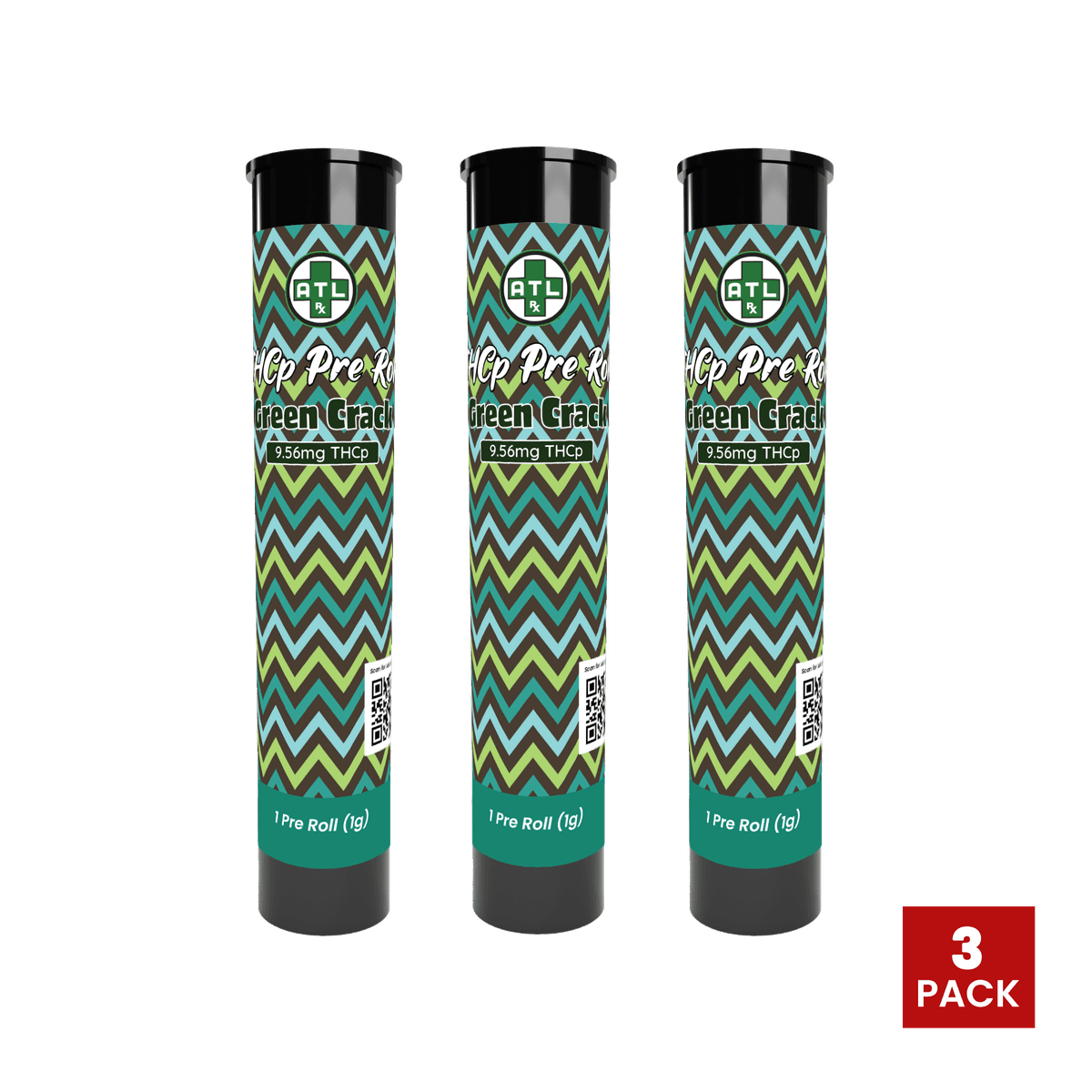 Green Crack THCp Pre Rolls (3 Pack)