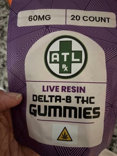 Delta 8 Live Resin Gummies 60mg customer photo