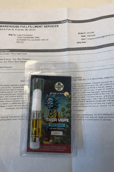 Grape Ape THCa Vape Carts customer photo