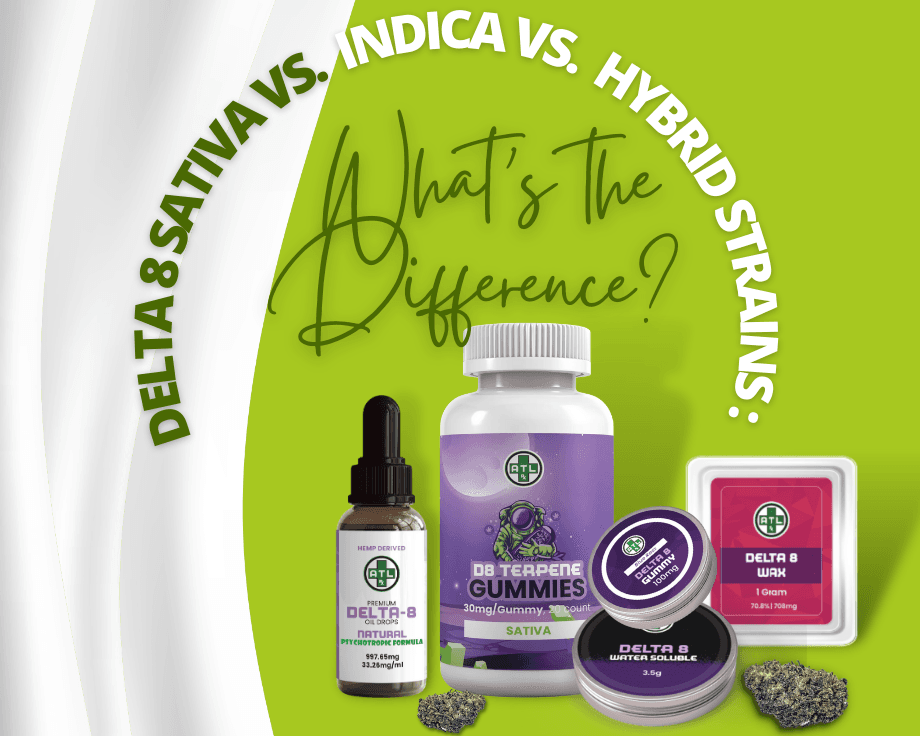 Delta 8 Sativa Vs. Indica Vs. Hybrid Strains