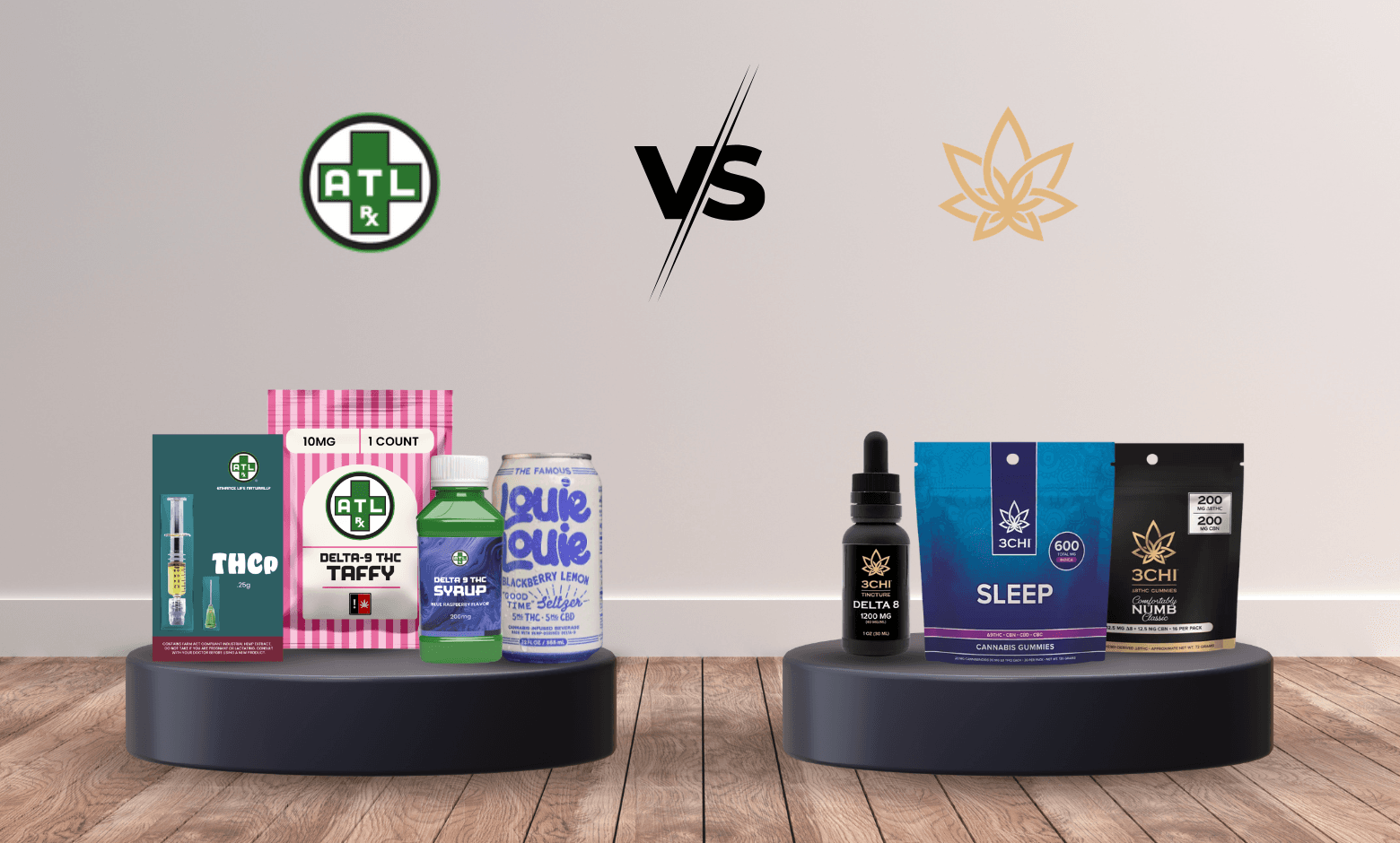 ATLRx vs 3Chi Comparing Cannabis Brand