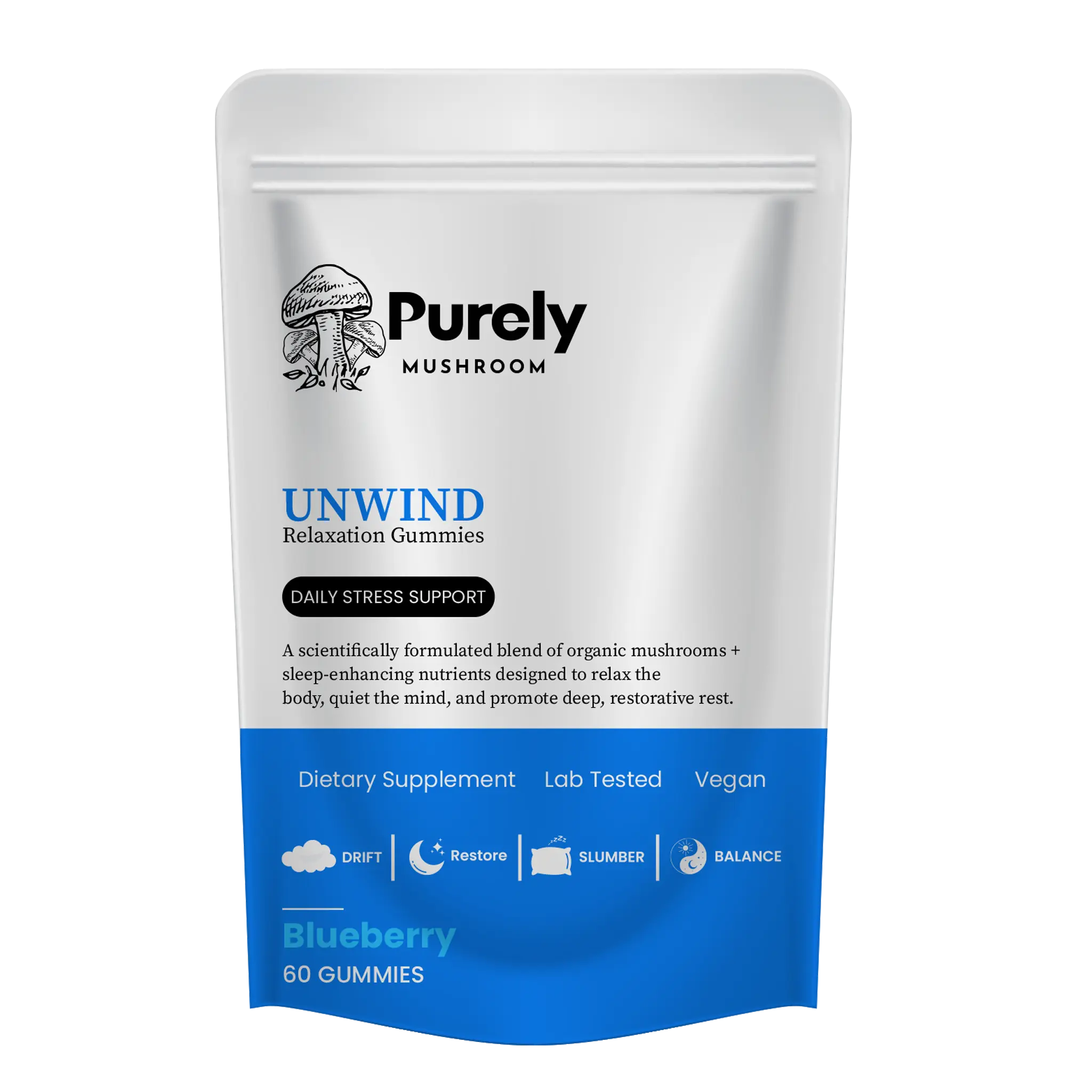 Unwind Gummies by Purely Mushroom