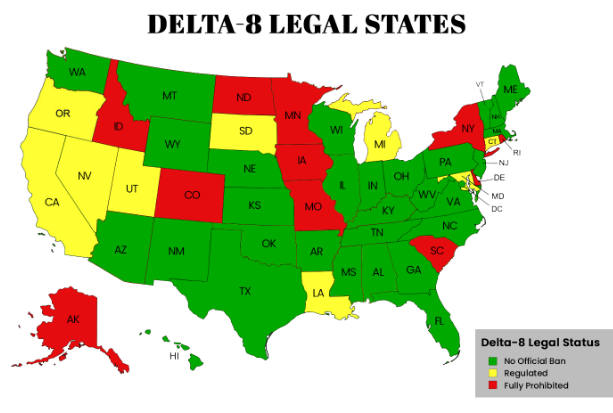 Delta 8 Legal Status of USA